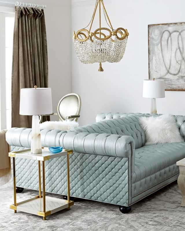 Twin Lakes Double Chesterfield Sofa 86"