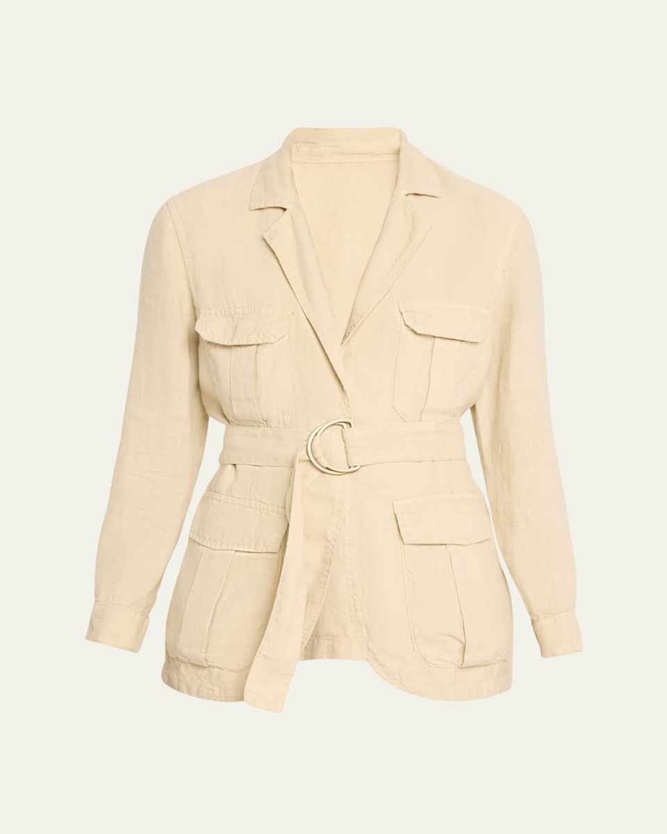 Safari Belted Linen Jacket