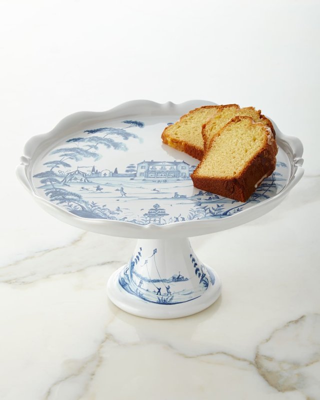 Country Estate Delft Blue Cake Stand