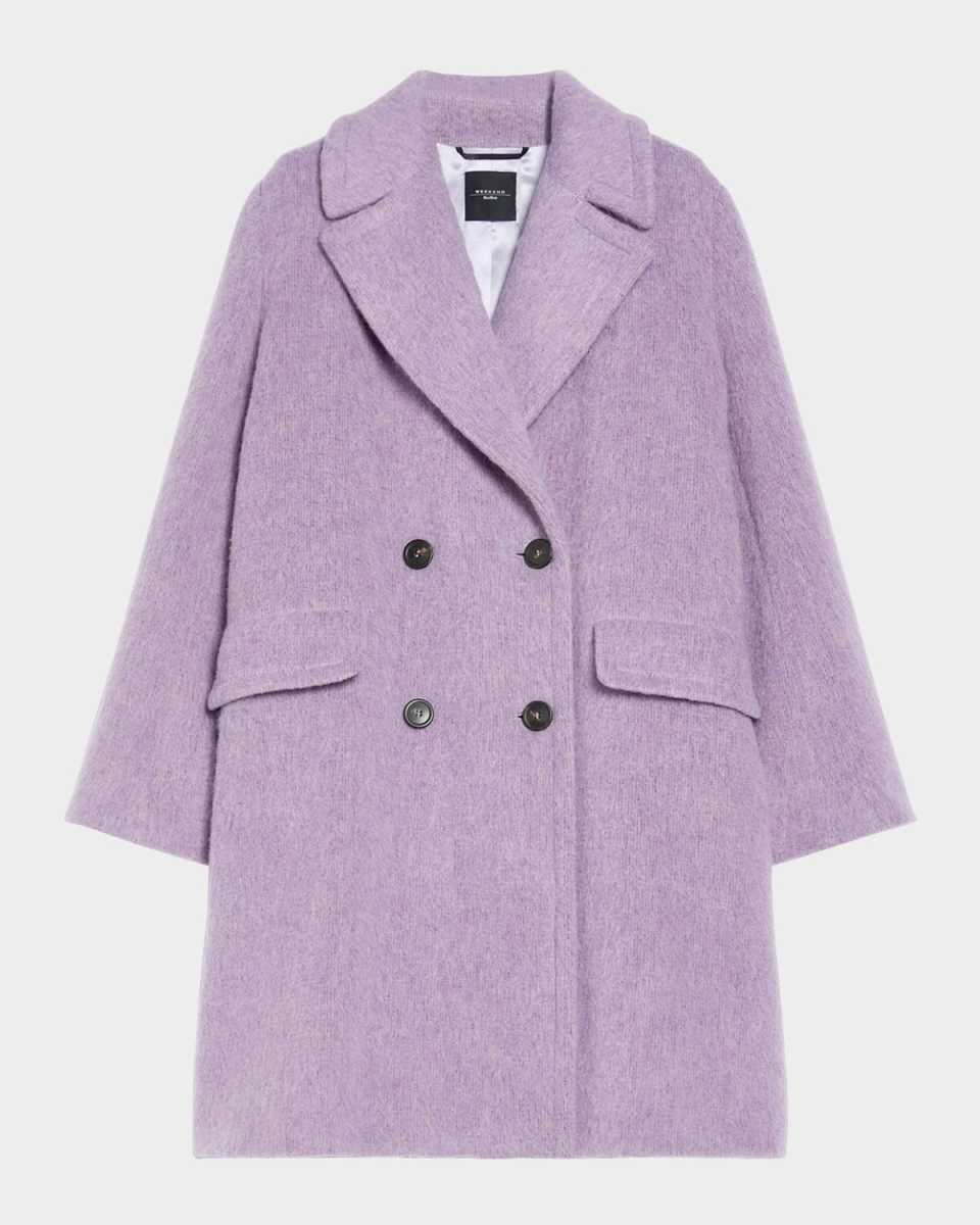 Hello Double-Breasted Wool Mohair Coat