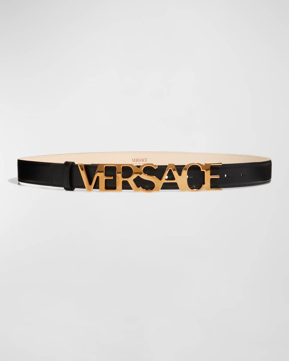 Logo Leather Belt