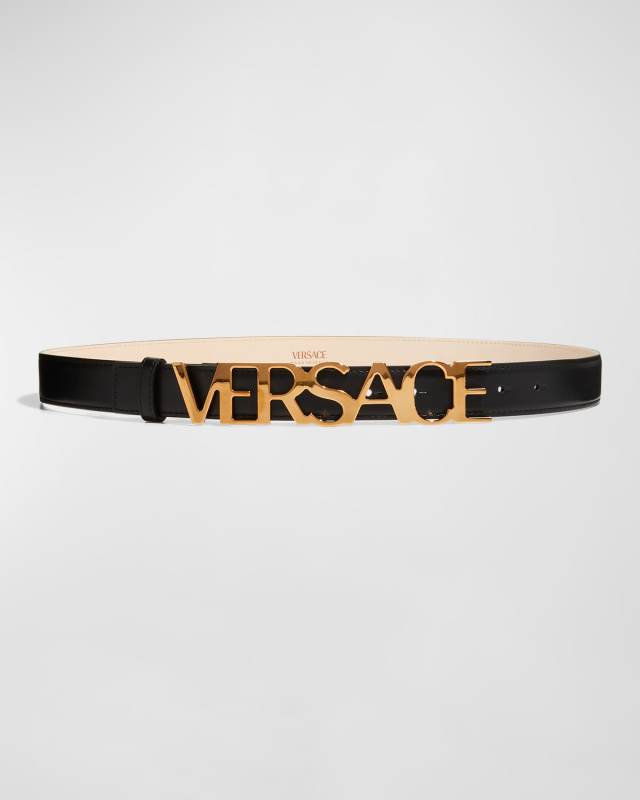 Logo Leather Belt
