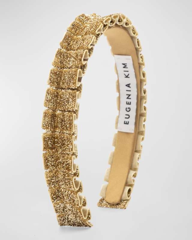 Rafaela Metallic Ruffled Headband