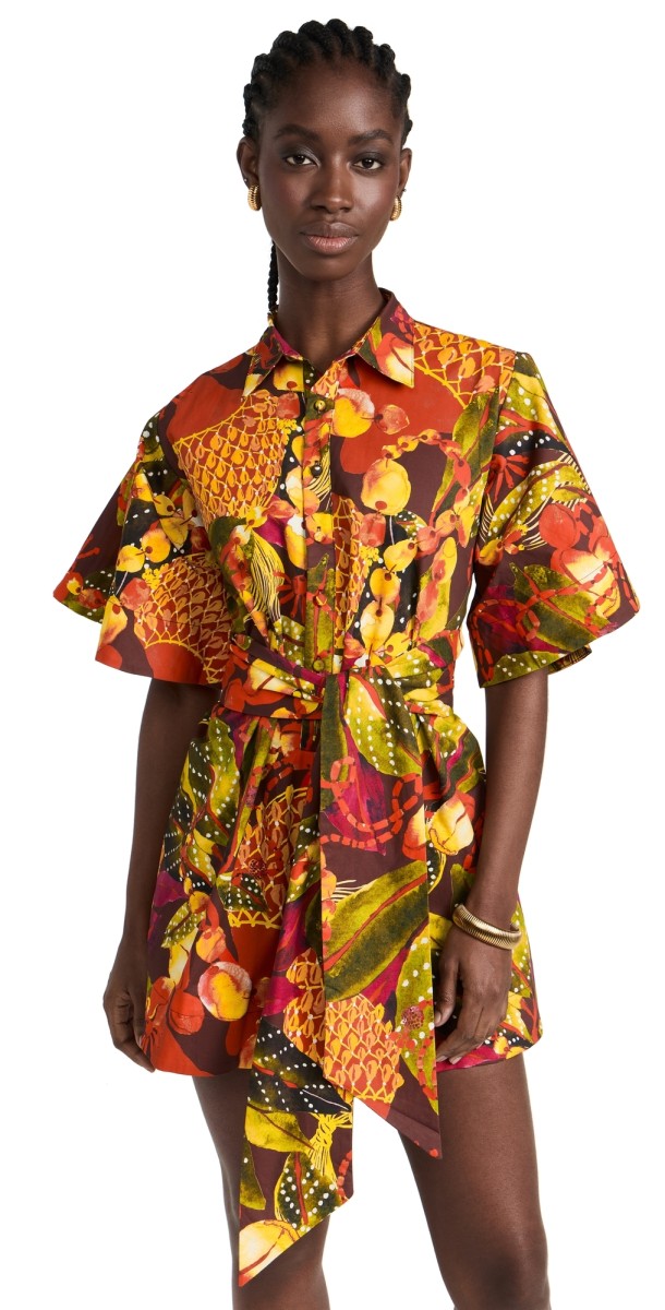 Andrea Iyamah Shanti Romper Kola Print