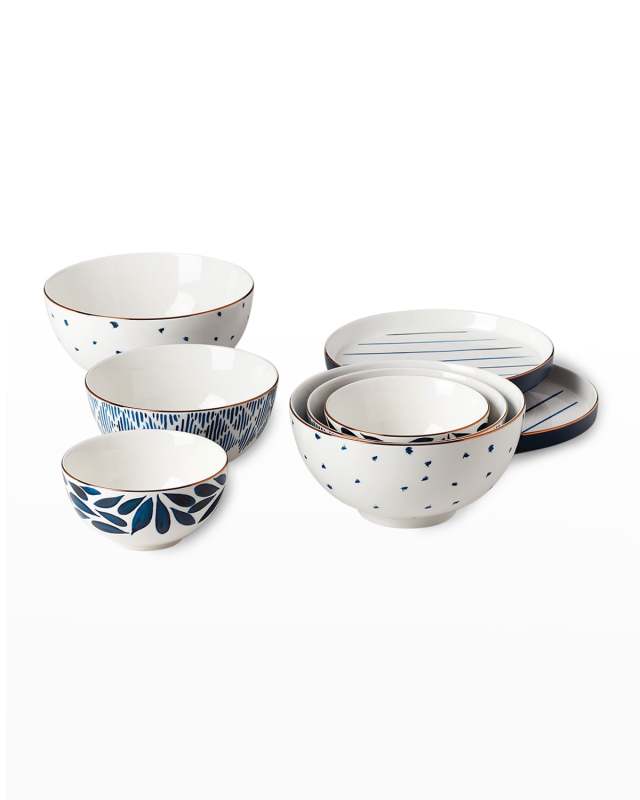 Blue Bay Luna 8-Piece Nesting Dinnerware Set