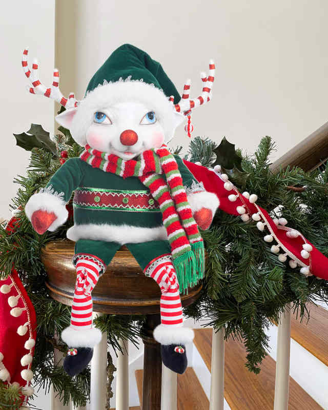 Peppermint Palace Reindeer Lanky Leg Doll