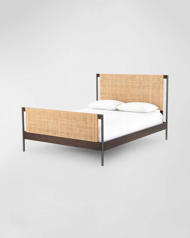 Jordan Cane King Platform Bed