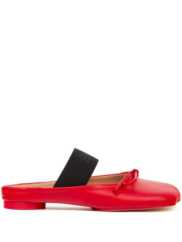 Anatomic numbers-strap ballerina shoes