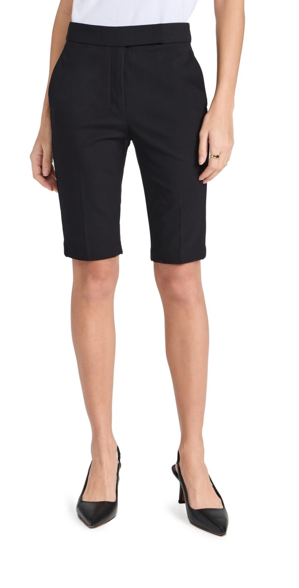 Theory Slim Trouser Shorts Black