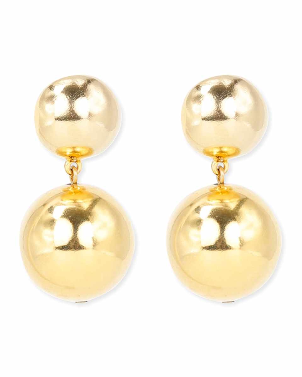 Gold Ball Clip-On Earrings