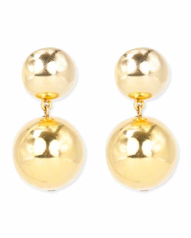 Gold Ball Clip-On Earrings