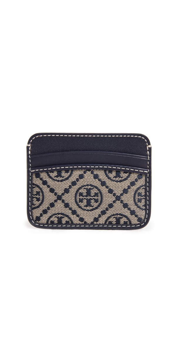 Tory Burch T Monogram Jacquard Card Case Tory Navy