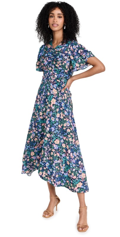 Shoshanna Anita Dress Navy Multi