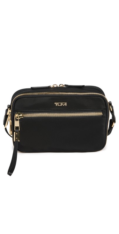 TUMI Langley Crossbody Bag Black/Gold