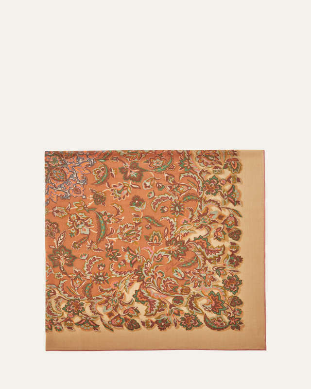Faience Paisley-Print Scarf
