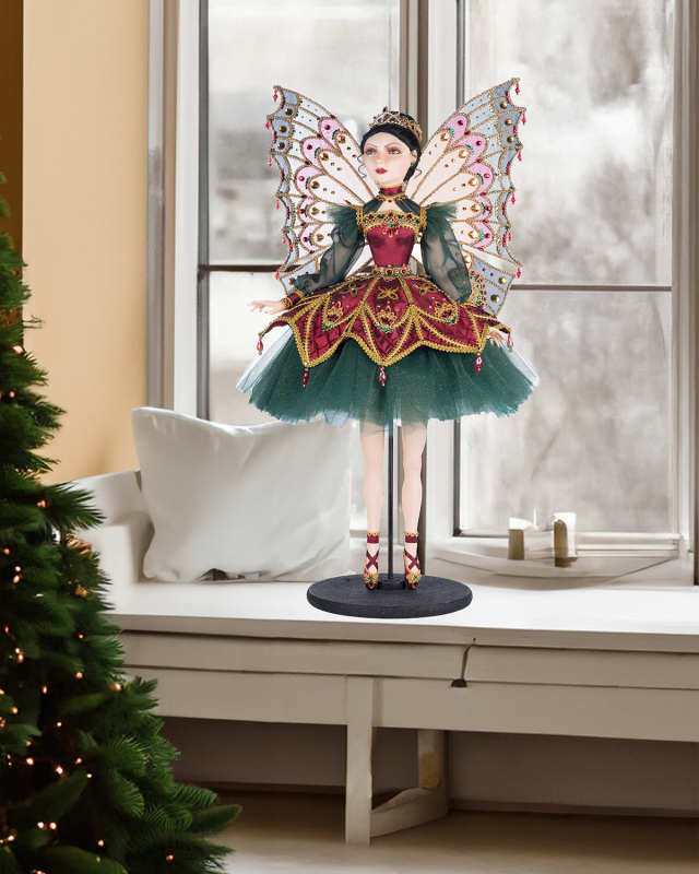 Belle Noelle Standing Fairy Ballerina Holiday Doll
