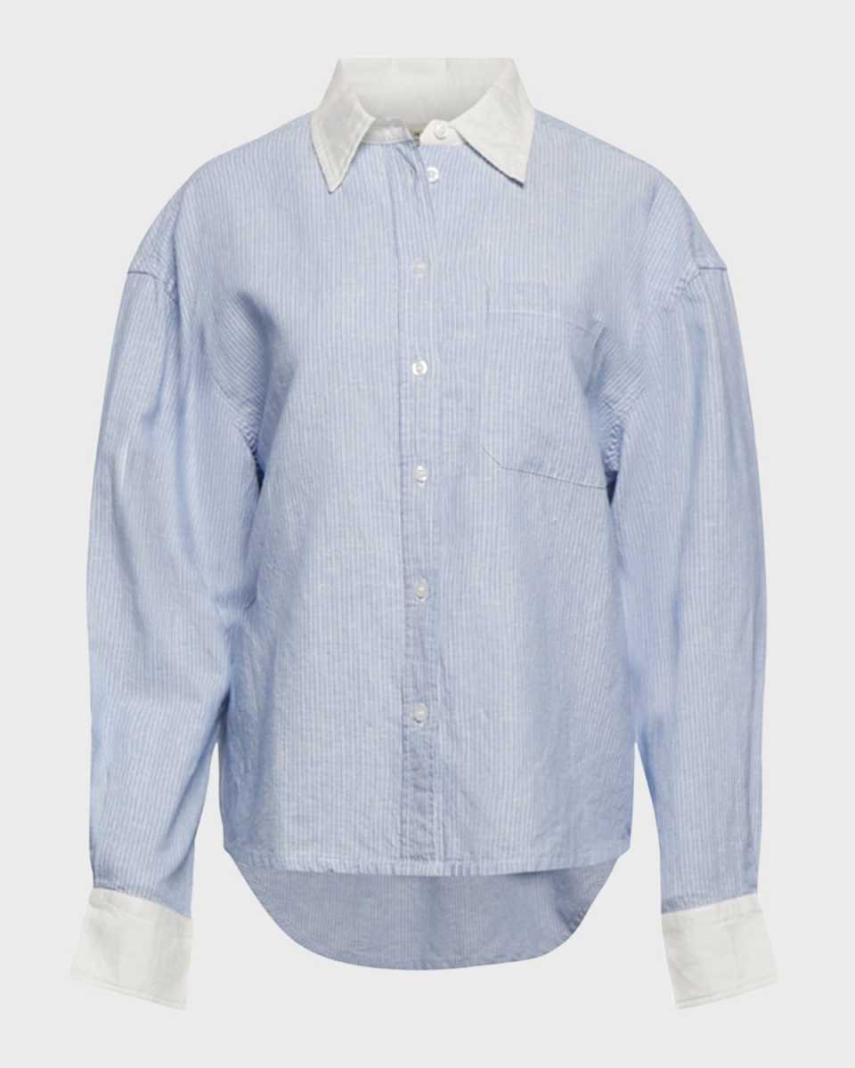 The Candid Striped Button-Front Shirt