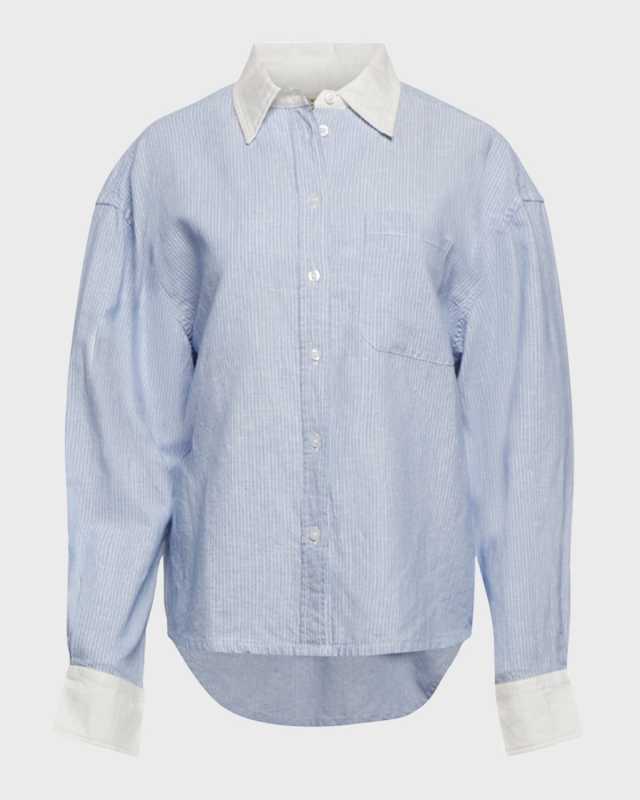 The Candid Striped Button-Front Shirt