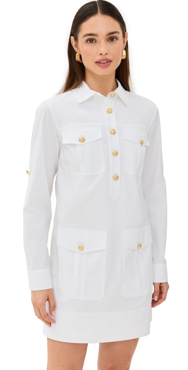 Veronica Beard Saude Dress White