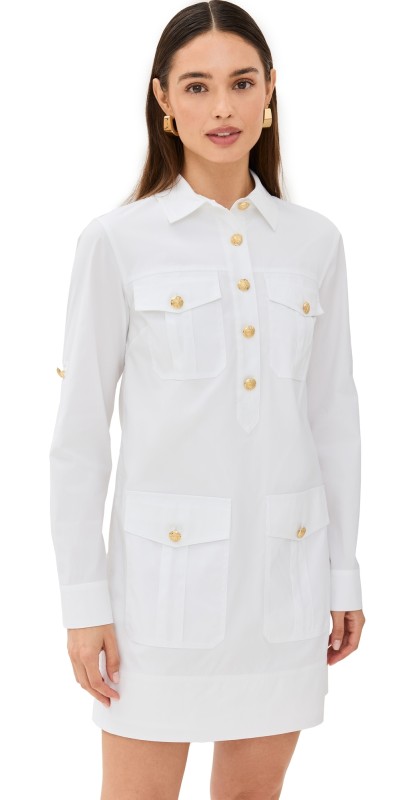 Veronica Beard Saude Dress White