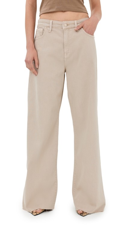 Good American Good Ease Relaxed Pants Sand00