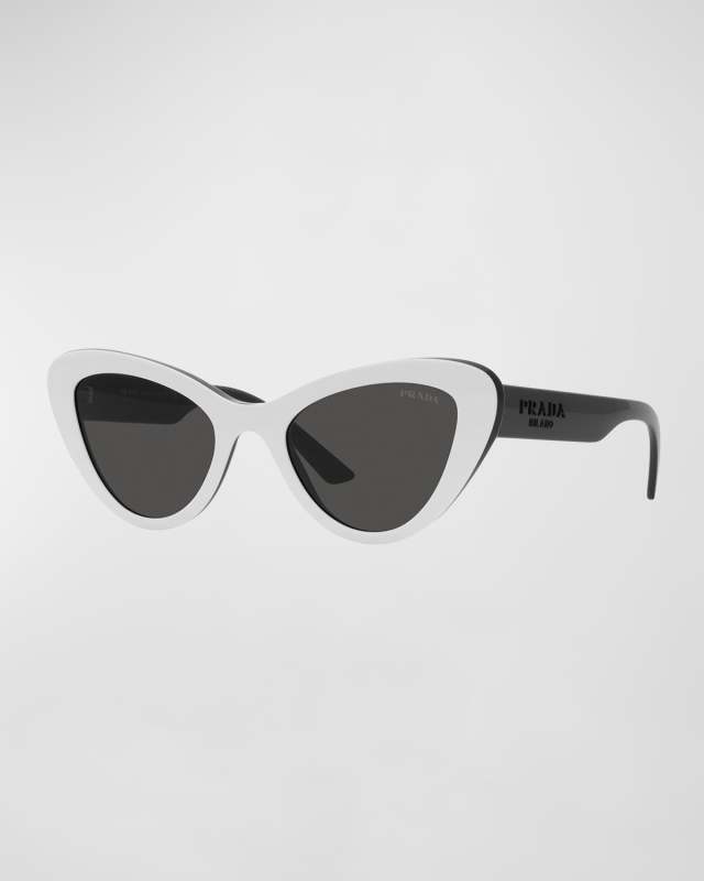 Bicolor Acetate Cat-Eye Sunglasses