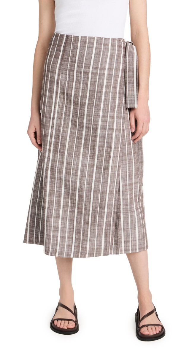 Apiece Apart De Vera Wrap Skirt Kesh Stripe