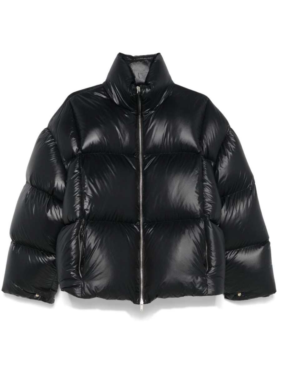 zip-up puffer jacket