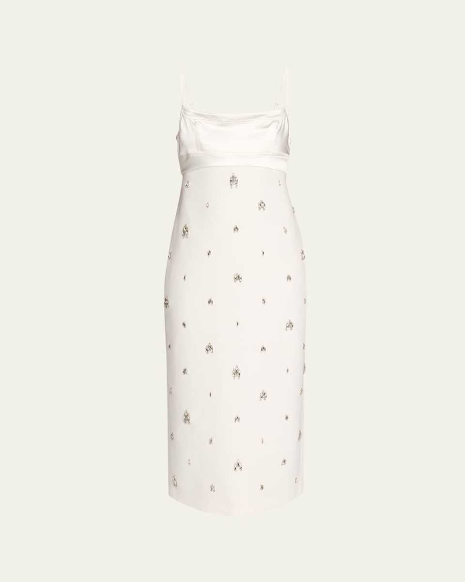 Alana Jewel-Embellished Midi Dress