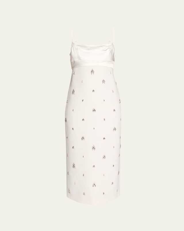 Alana Jewel-Embellished Midi Dress