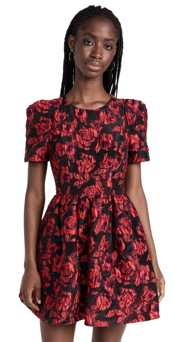 Black Halo Chadwick Mini Dress Passion Puff