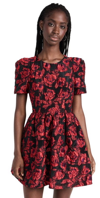 Black Halo Chadwick Mini Dress Passion Puff