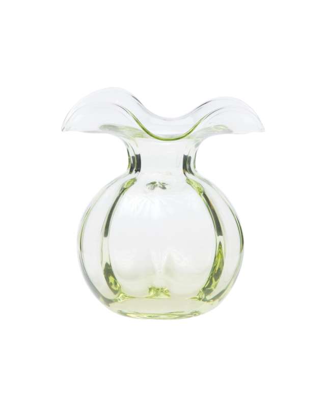 Hibiscus Glass Bud Vase, Green