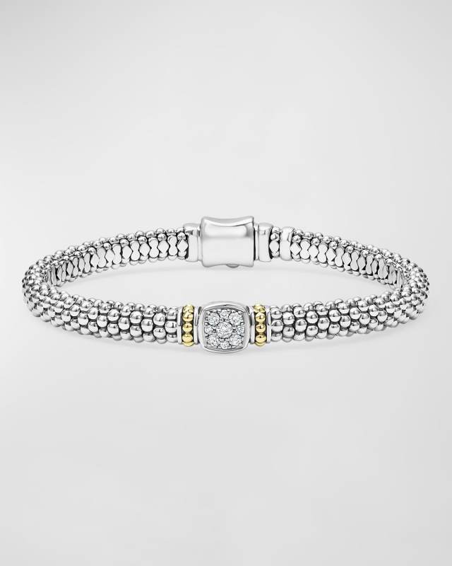 Rittenhouse Sterling Silver Diamond Rope Bracelet