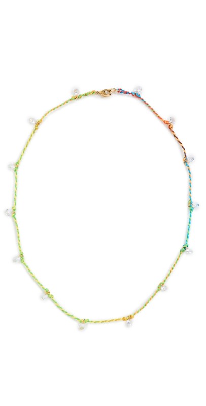 Roxanne Assoulin Mini Drip Drop In Rainbow Necklace Rainbow