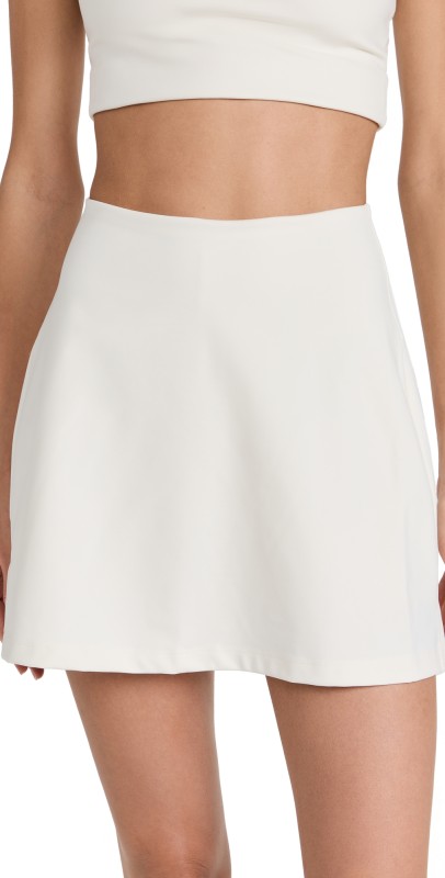 Girlfriend Collective High-Rise Skort Ivory