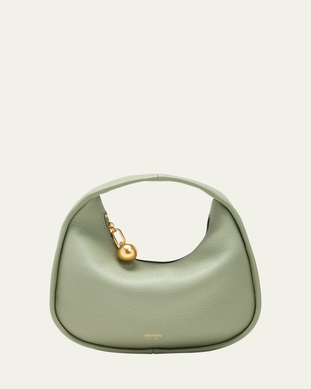 Clara Mini Zip Leather Top-Handle Bag