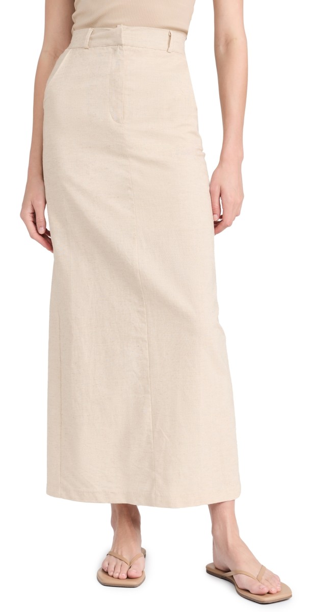 Moon River Maxi Skirt Natural