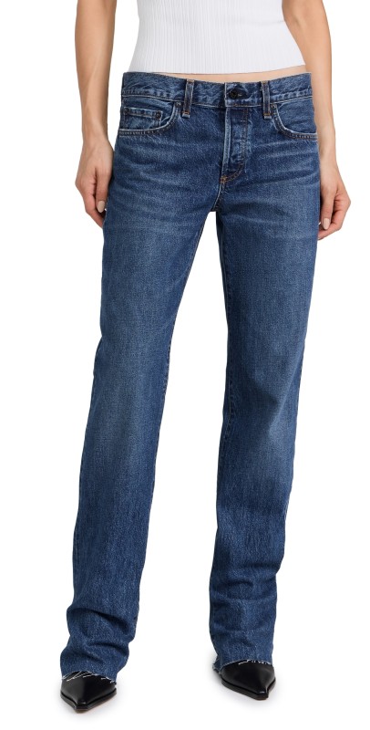 ASKK NY Long Low Rise Straight Jeans Sundowner