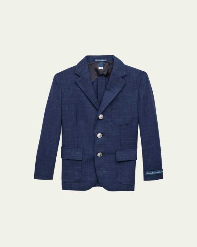 Boy's Performance Twill Sport Jacket, Size 5-7