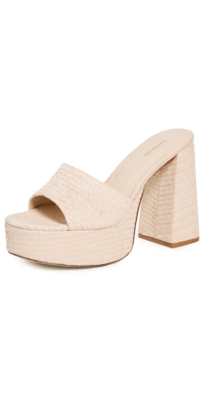 Larroudé Dolly Mules Natural
