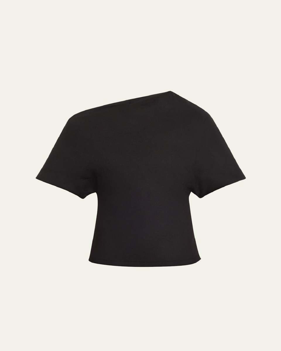 Asymmetric Short-Sleeve Top