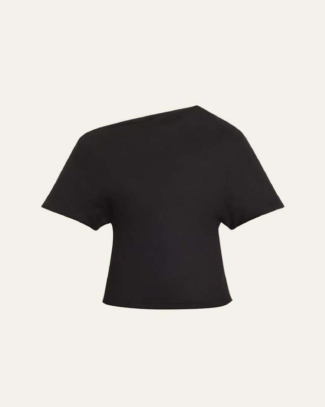 Asymmetric Short-Sleeve Top