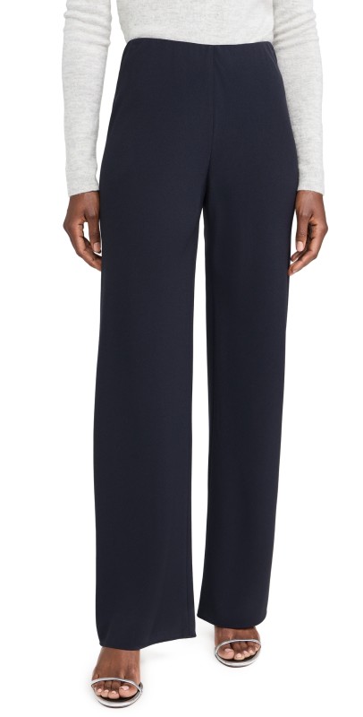 Vince High Waist Crepe Biased Pants Coastal