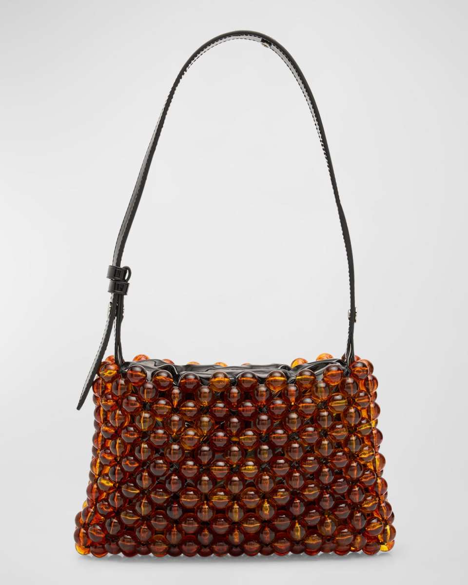 Puffin Mini Beaded Shoulder Bag