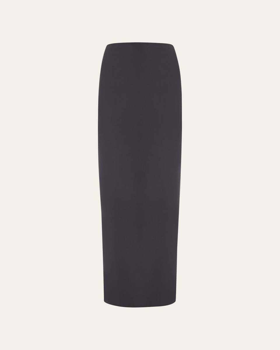 Cotton Column Maxi Skirt