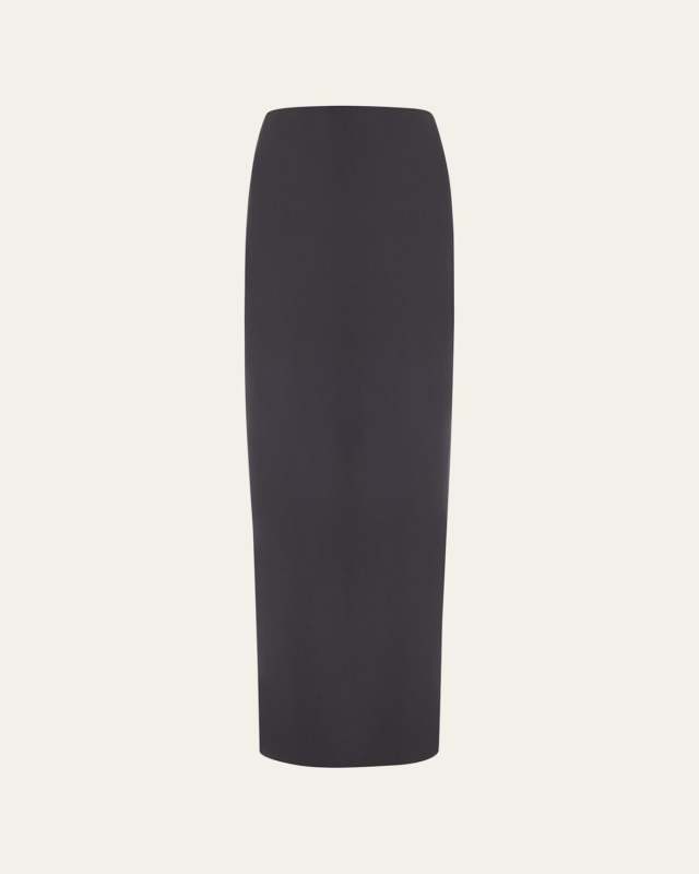 Cotton Column Maxi Skirt