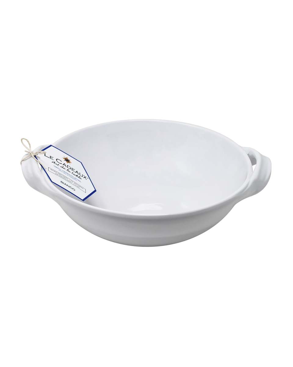 Bianco Small Handled Bowl, 9.25"