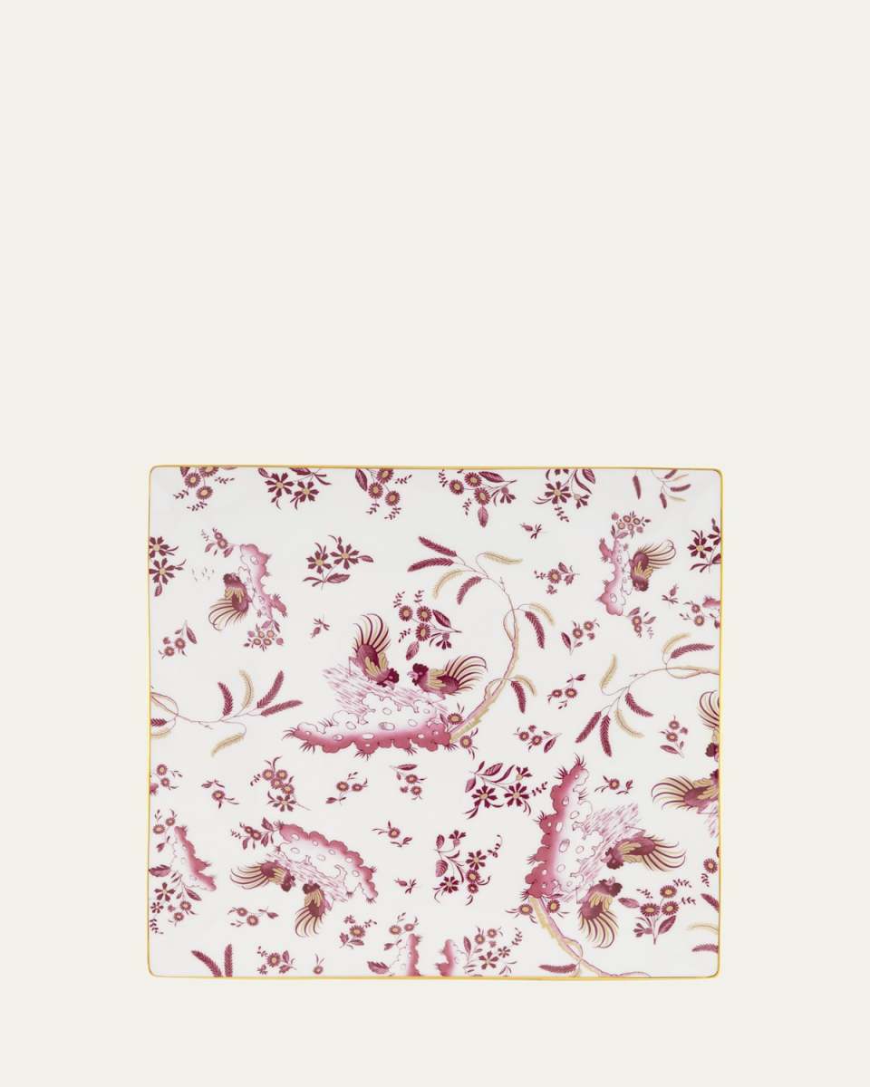 Oro di Doccia Square Plate, Magenta