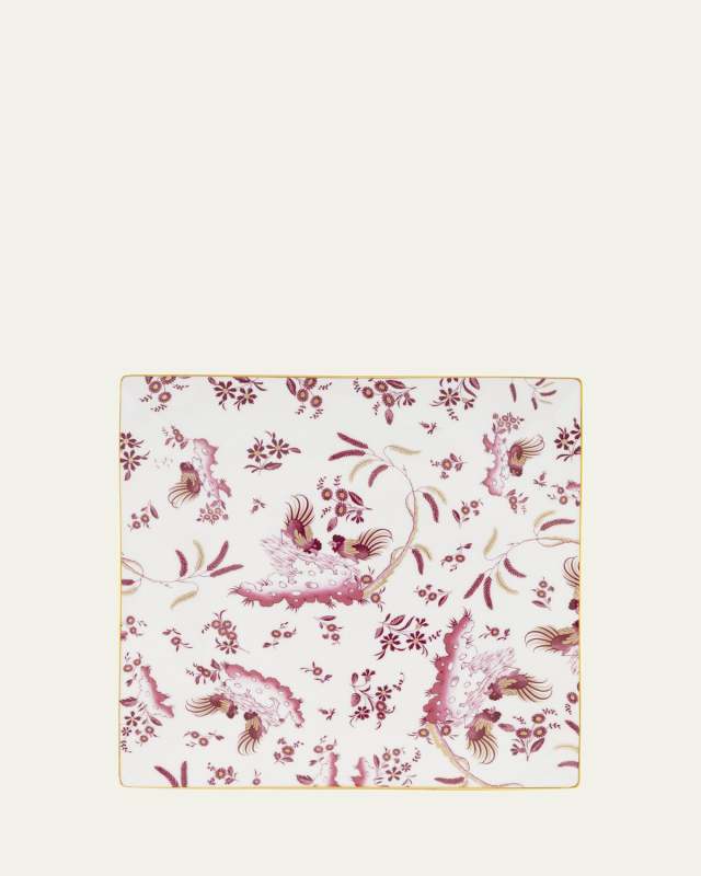 Oro di Doccia Square Plate, Magenta